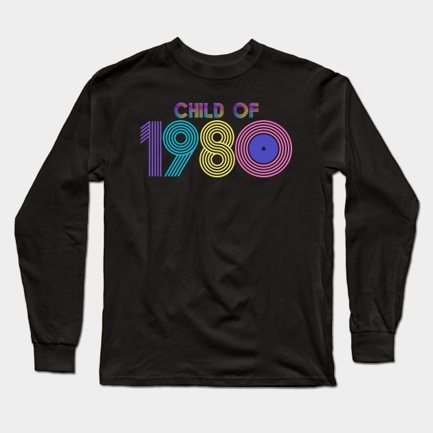 Born to Shine: Child of 1980! Long Sleeve T-Shirt by bobacks